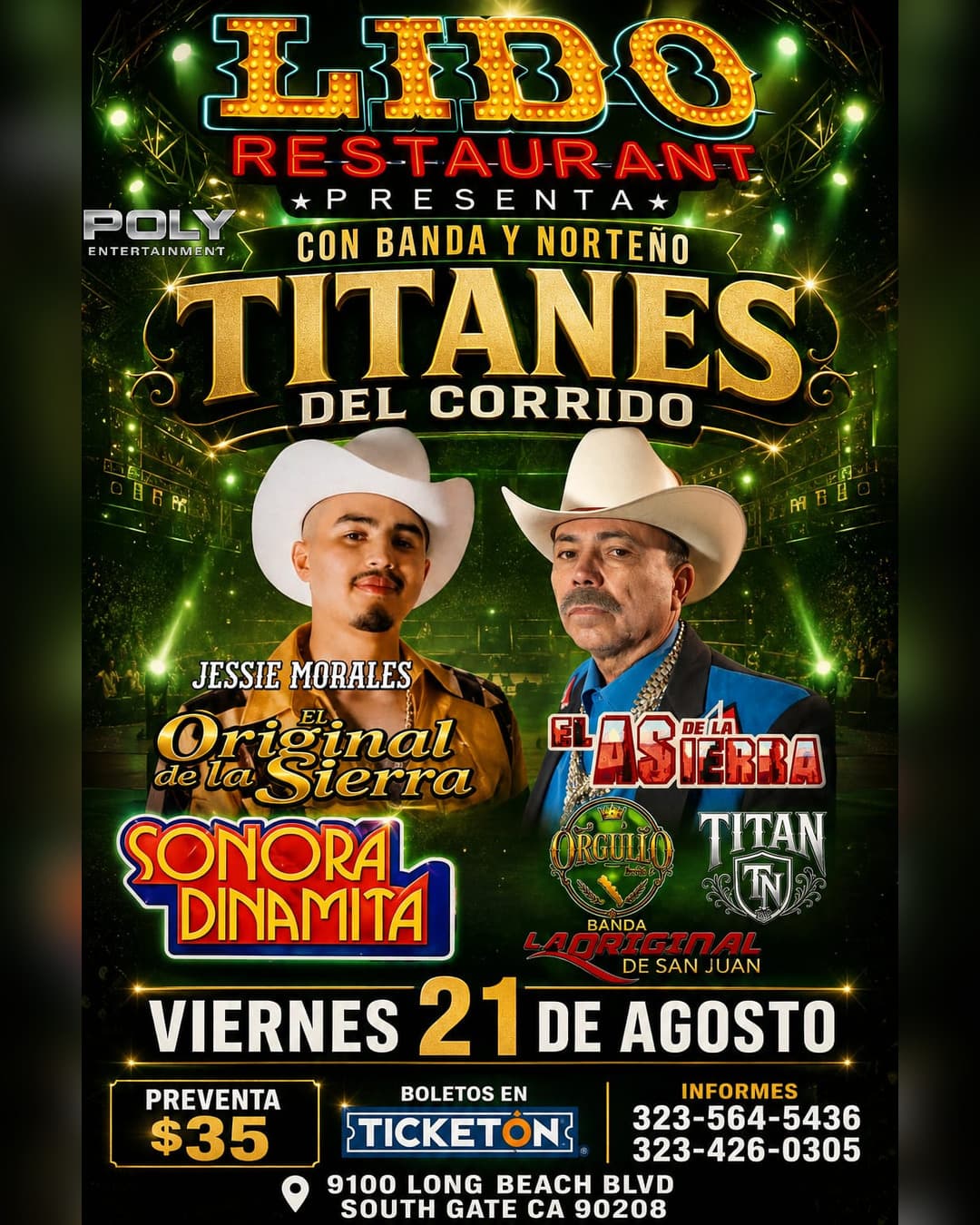 Flyer: Titanes Del Corrido