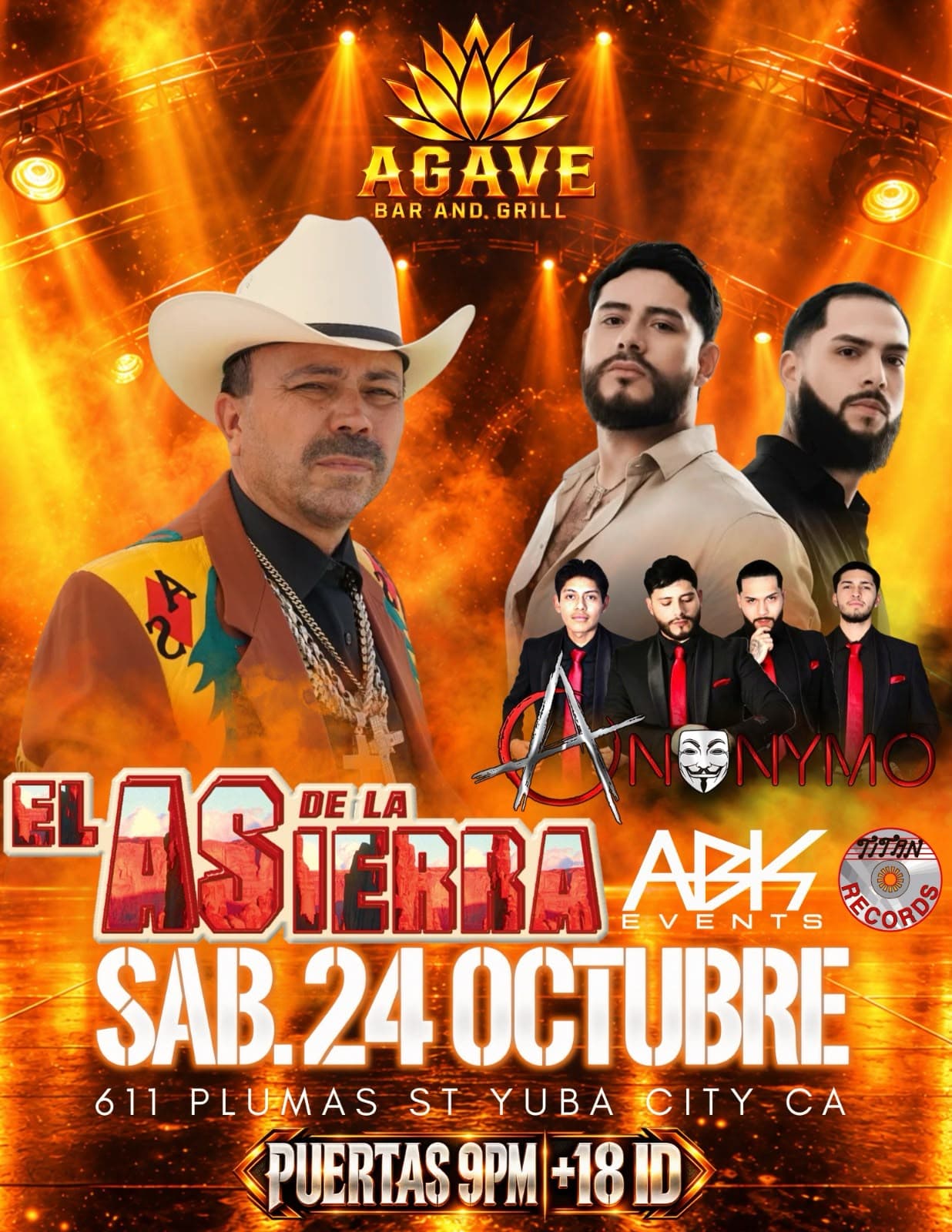 Flyer: El As de la Sierra en Vivo