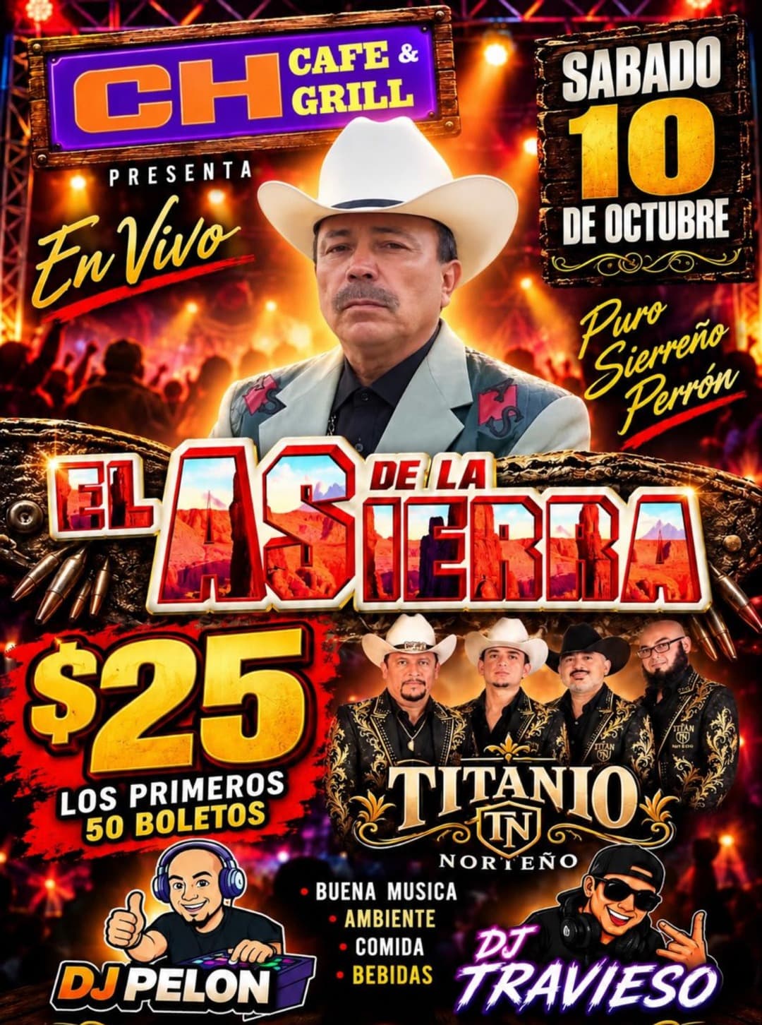 Flyer: El As de la Sierra en Vivo